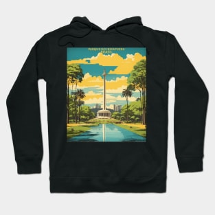 Parque do Ibirapuera Brazil Vintage Tourism Travel Poster Art Hoodie